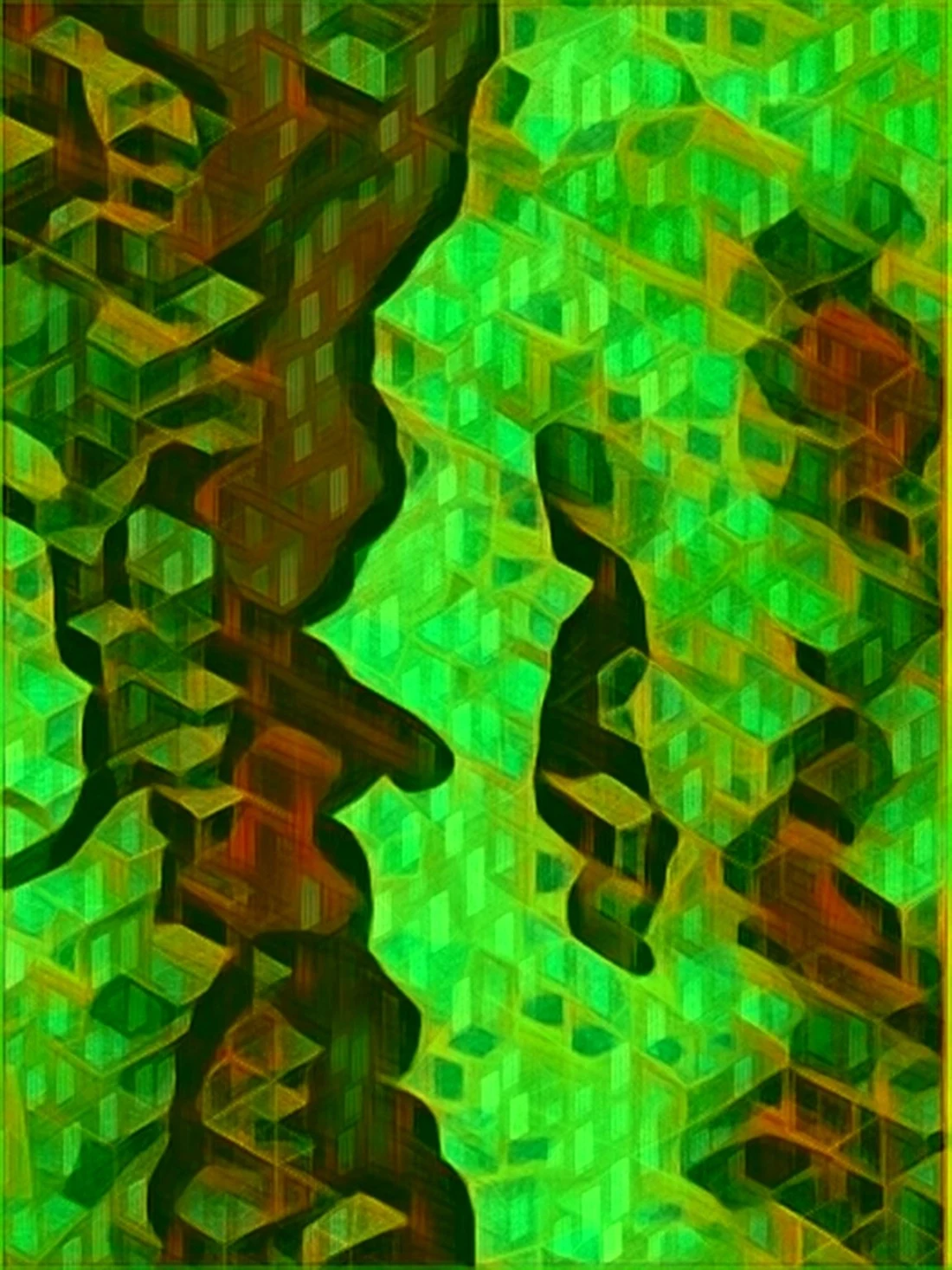 2027 Collection Seattle map artwork, study 305, by Eric Olason