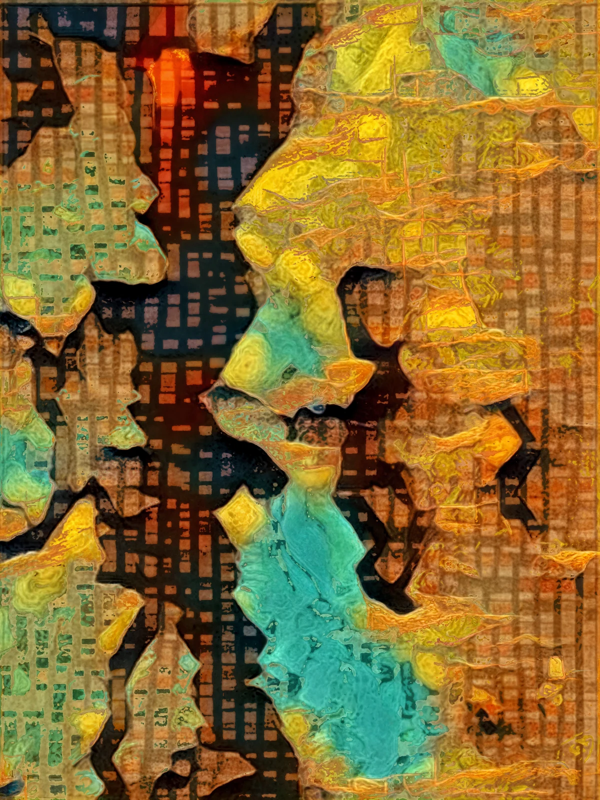 2027 Collection Seattle map artwork, study 108, by Eric Olason