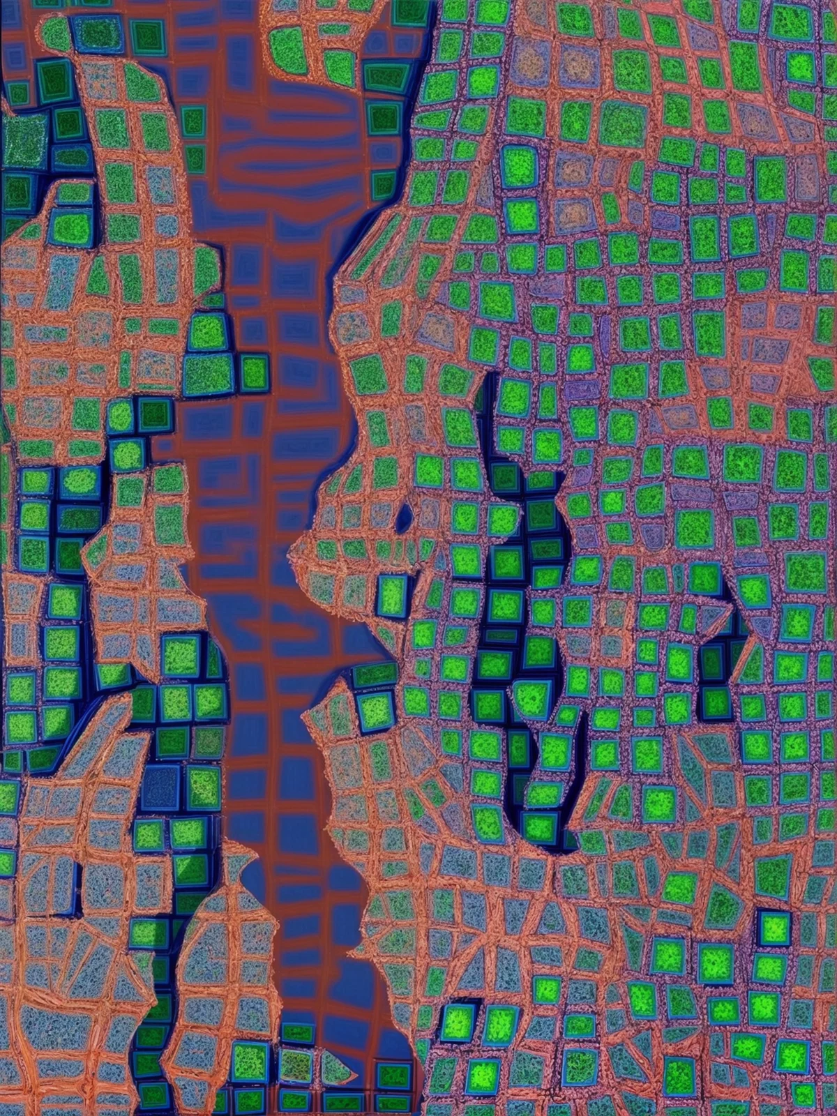 2027 Collection Seattle map artwork, study 130, by Eric Olason