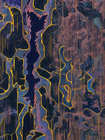 2027 Collection Seattle map artwork, study 386, by Eric Olason