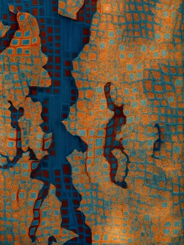2027 Collection Seattle map artwork, study 140, by Eric Olason