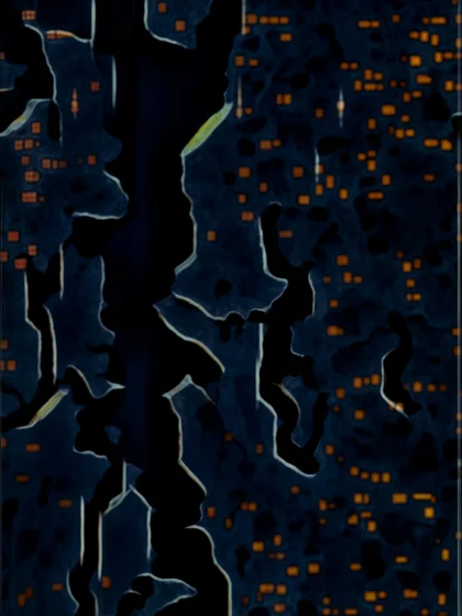 2027 Collection Seattle map artwork, study 384, by Eric Olason