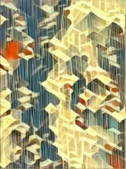 2027 Collection Seattle map artwork, study 068, by Eric Olason