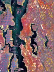 2027 Collection Seattle map artwork, study 060, by Eric Olason